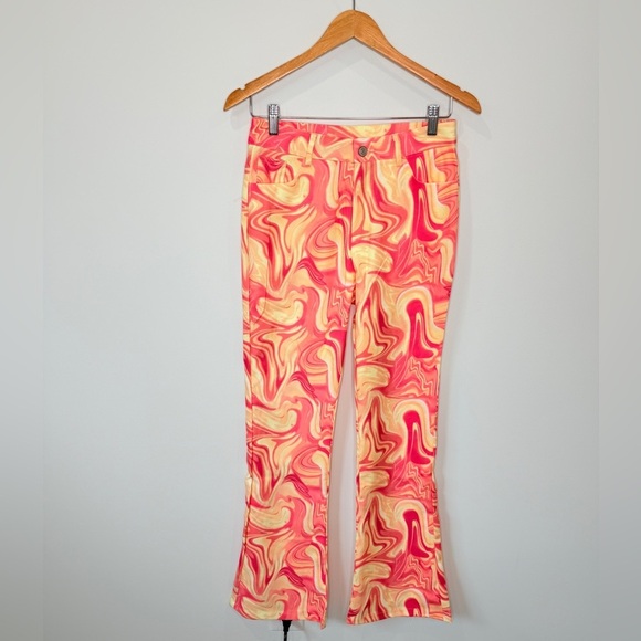 Lava Multi Print Flare Women’s Jeans (M) - Picture 2 of 6